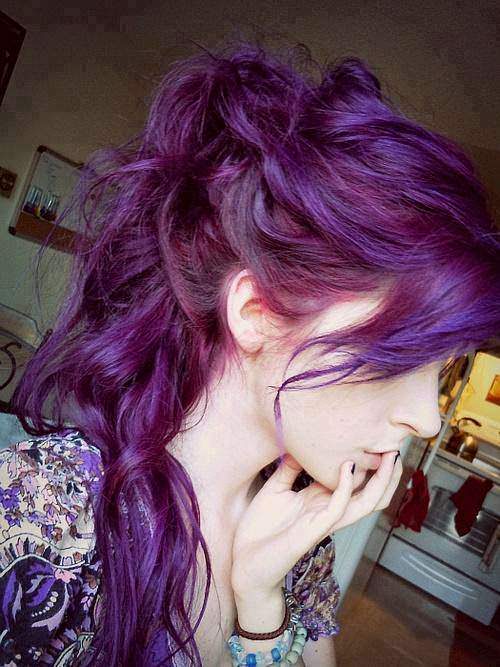Coloured Hair Girl DP