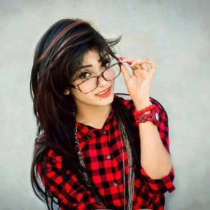 Cute Stylish Girl with Spacks DP